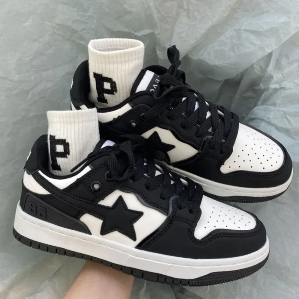 2024 New Spring Trend Brand Fashion Designer Women's Sports Shoes Flat Sneakers Casual Street Couple Shoes Skateboard Shoes - Image 3