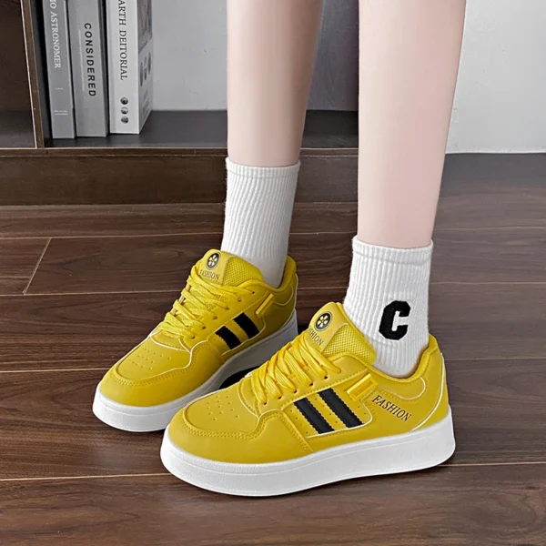 2024 New Women Luxury Zapatillas Skateboard Bread Shoes Retro National Trend Sport Shoes Board Women Skate Sneakers Size 35-40 - Image 6