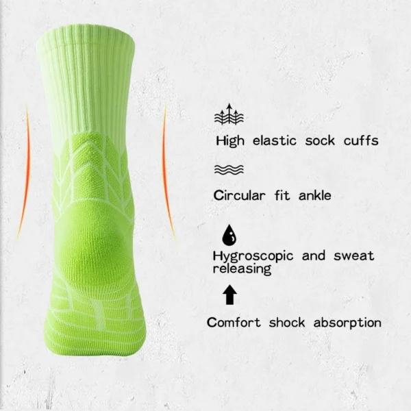 3 Pairs Men Sports Socks Riding Cycling Basketball Running Sport Sock Hiking Ski Man Kids Bicycle Skateboard Slip Winter Socks - Image 5
