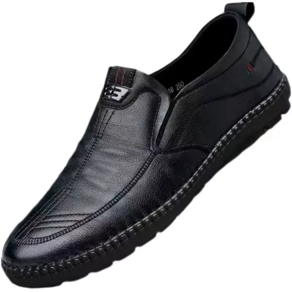 Mens Leather Loafers Non Slip Walking Flats Breathable Outdoor Slip on Casual Shoes for Male Work Office Driving Sneakers2 - Image 4