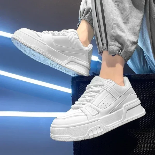 Original Brand Men's Sneakers Fashion Platform Casual Shoe Skateboard Shoes for Men Lace Up Sports Shoes White Black Tenis Shoes - Image 4