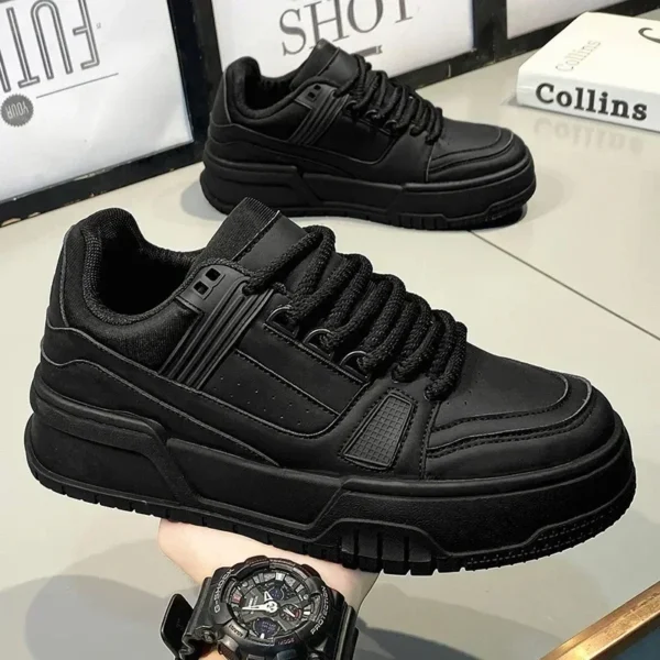 Original Brand Men's Sneakers Fashion Platform Casual Shoe Skateboard Shoes for Men Lace Up Sports Shoes White Black Tenis Shoes - Image 2