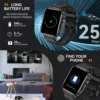 SENBONO New Men Smart Watch 1.95inch HD Screen Bluetooth Call 24/7 Heart Rate Monitor IP68 100+ Sport Modes Smartwatch for Men - Image 6