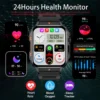 SENBONO New Men Smart Watch 1.95inch HD Screen Bluetooth Call 24/7 Heart Rate Monitor IP68 100+ Sport Modes Smartwatch for Men - Image 4